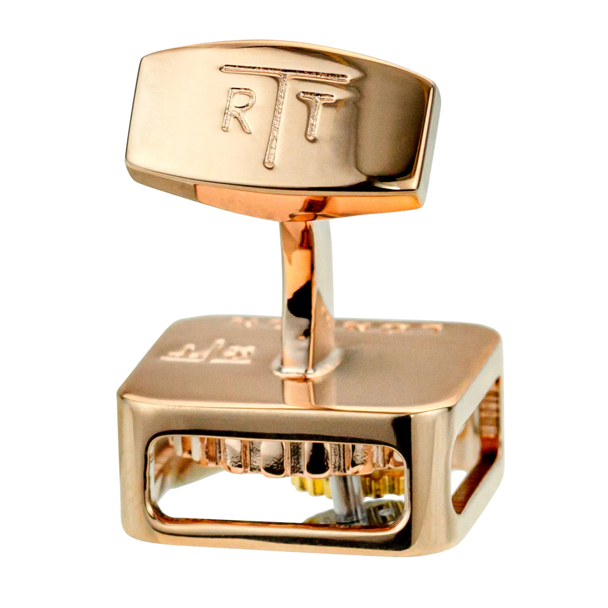 スクエアギアカフス ピンクゴールド / TATEOSSIAN（タテオシアン）の