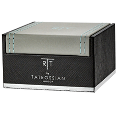 TATEOSSIAN(タテオシアン) |バゲットガラスカフス ライトブルー