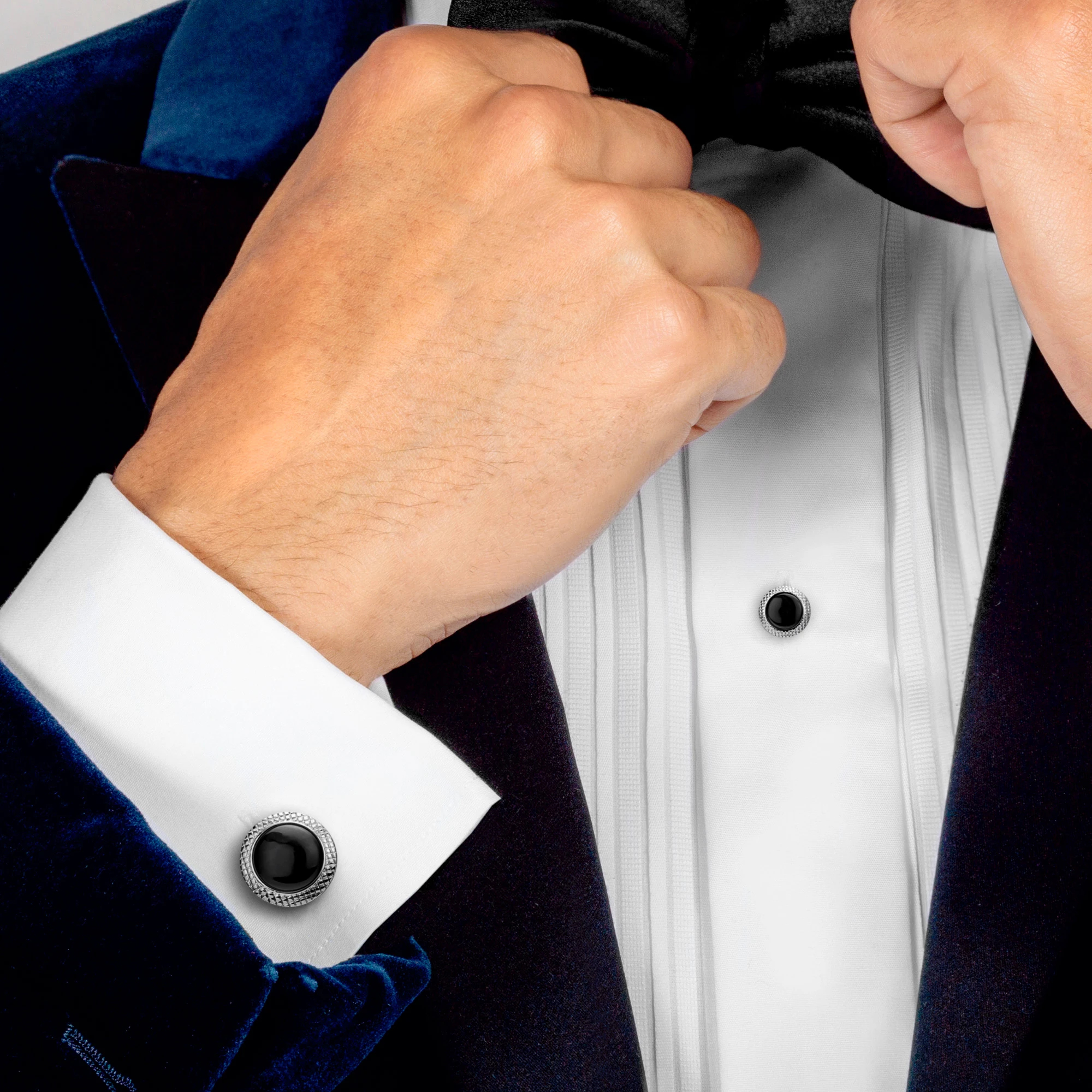 オニキスカフス スタッズセット / TATEOSSIAN（タテオシアン）の