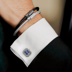 TATEOSSIAN(タテオシアン) |ハローレクタングルカフス キュービックジルコニア