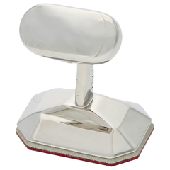 MONART(モンアート) |レクタングルカットガラスカフス レッド