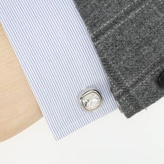 MONART(モンアート) |ラウンドスクエアーカフス クリスタル