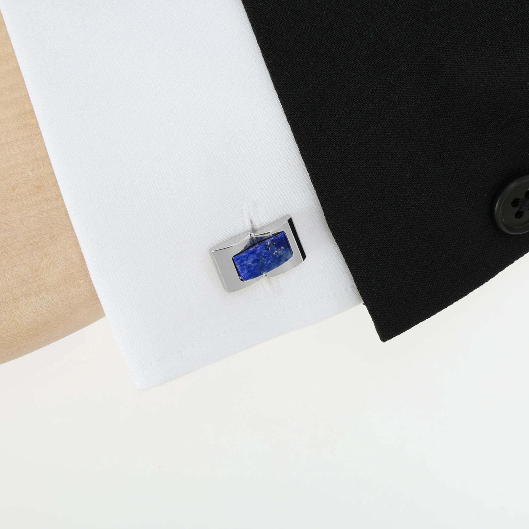 レクタングルプレートカフス ラピスラズリ / Paul Stuart（ポール