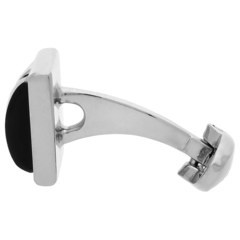 Paul Stuart(ポール・スチュアート) |セミシリンダーオニキスカフス ブラック