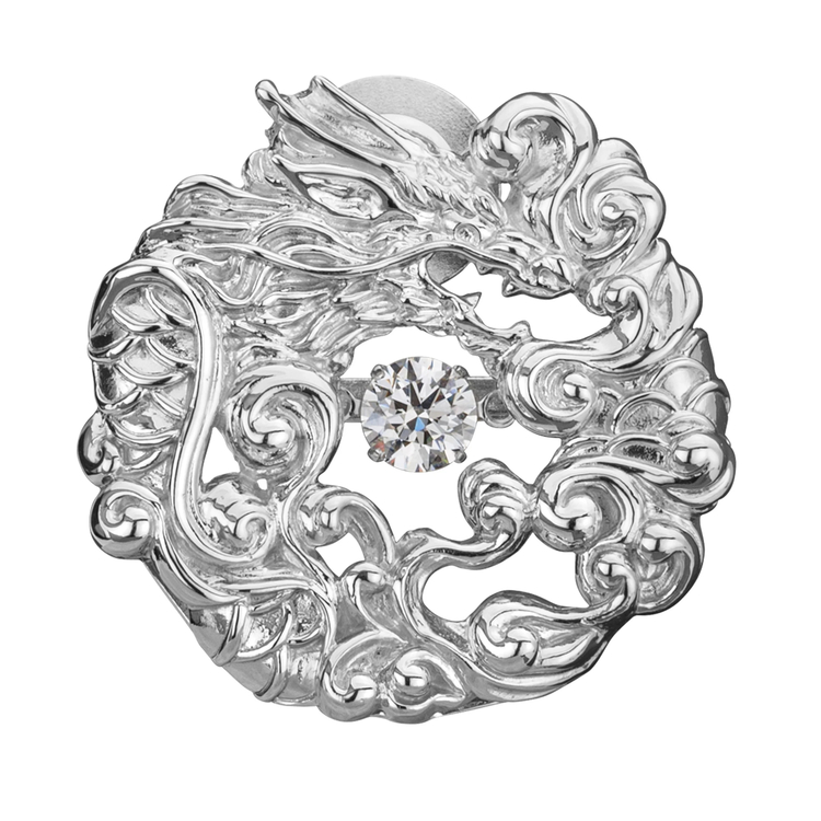 prossimo(プロッシモ) |【干支ピンズ】ダンシングストーンピンズ ドラゴン シルバー