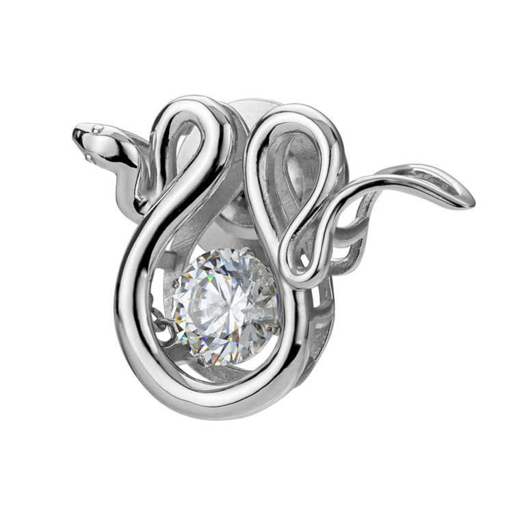 prossimo(プロッシモ) |【干支ピンズ】ダンシングストーンピンズヘビ シルバー