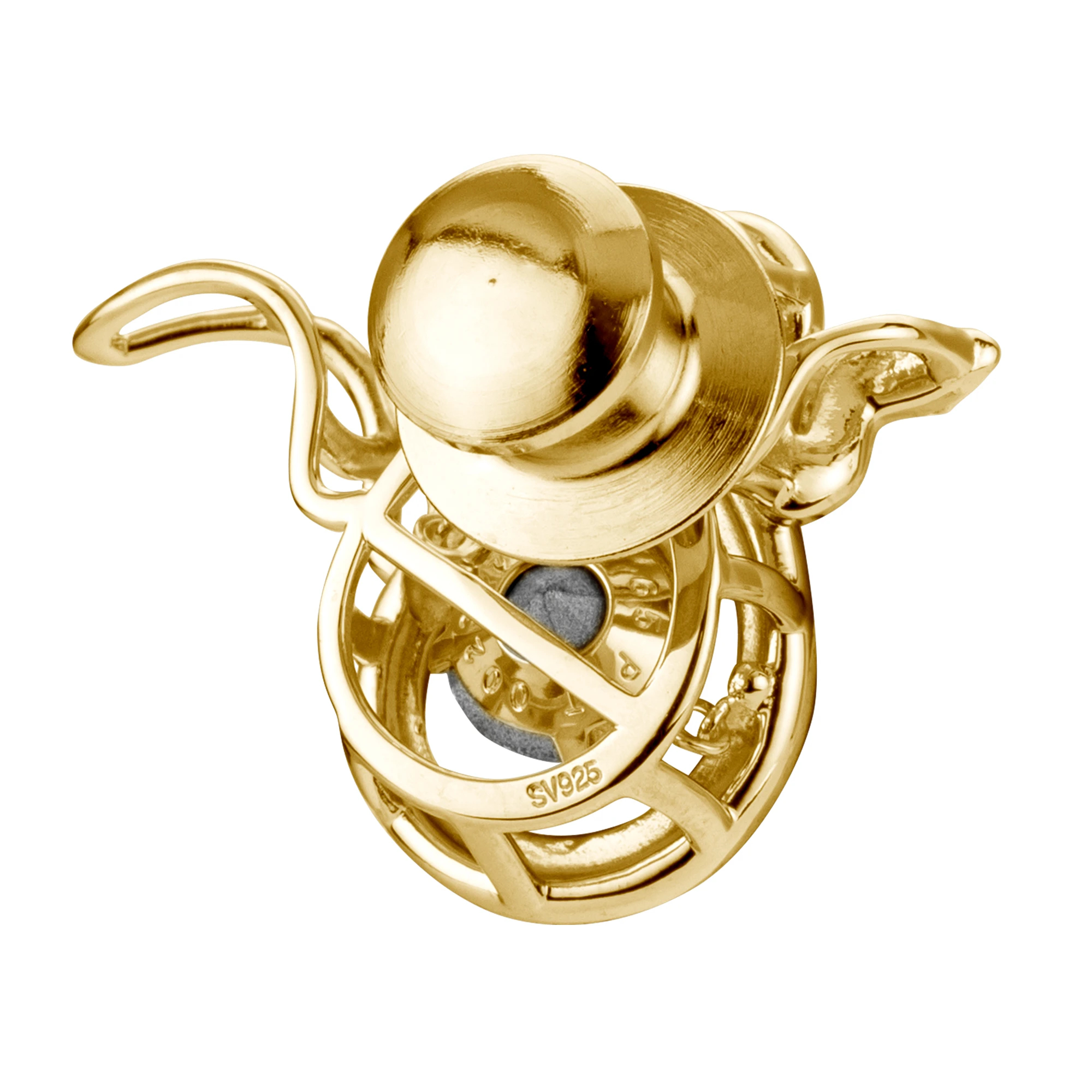 干支ピンズ】ダンシングストーンピンズヘビ ゴールド / prossimo