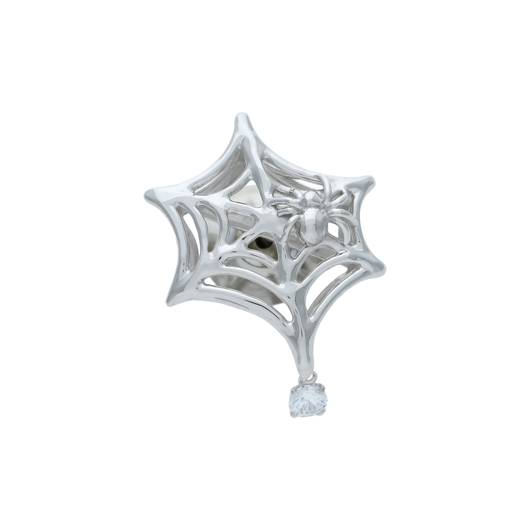 prossimo(プロッシモ) |ダンシングストーンピンズスパイダーウェブ シルバー