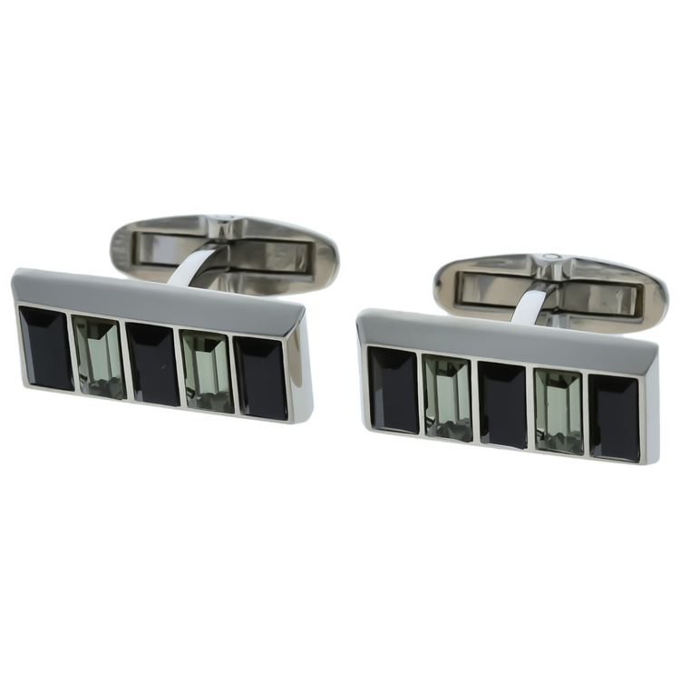 mila schon(ミラショーン) |ガラスストライプカフス ブラック