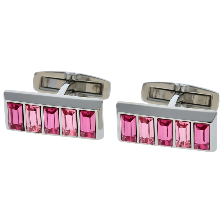 mila schon(ミラショーン) |ガラスストライプカフス ピンク