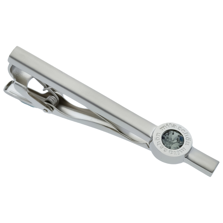 mila schon(ミラショーン) |ラウンドガラスタイピン グレー