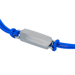 mila schon(ミラショーン) |ブランドロゴプレートブレスレット ブルー