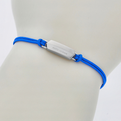 mila schon(ミラショーン) |ブランドロゴプレートブレスレット ブルー