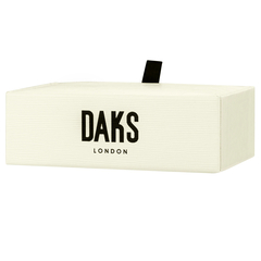 DAKS(ダックス) |ラウンドコーナーハウスチェックタイピン ブラック
