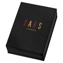 DAKS(ダックス) |ラウンドダイヤカットロゴカフス ブラック