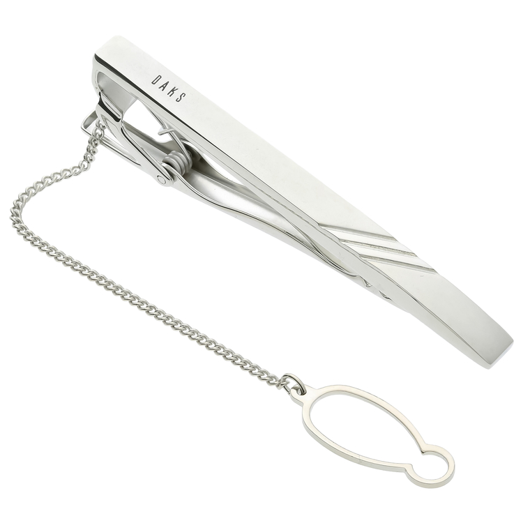 DAKS(ダックス) |スクエアストライプタイピン チェーン付