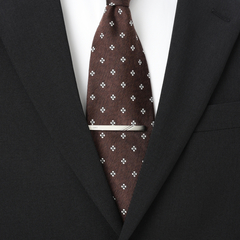 DAKS(ダックス) |スクエアストライプタイピン チェーン付