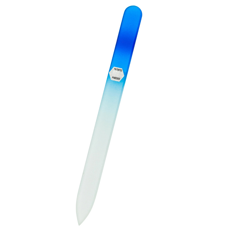 Blazek Glass(ブラジェク) |ガラス爪やすり片面M ブルー