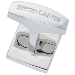 SIMON CARTER(サイモン・カーター) |チェッカースクエアカフス ホワイト