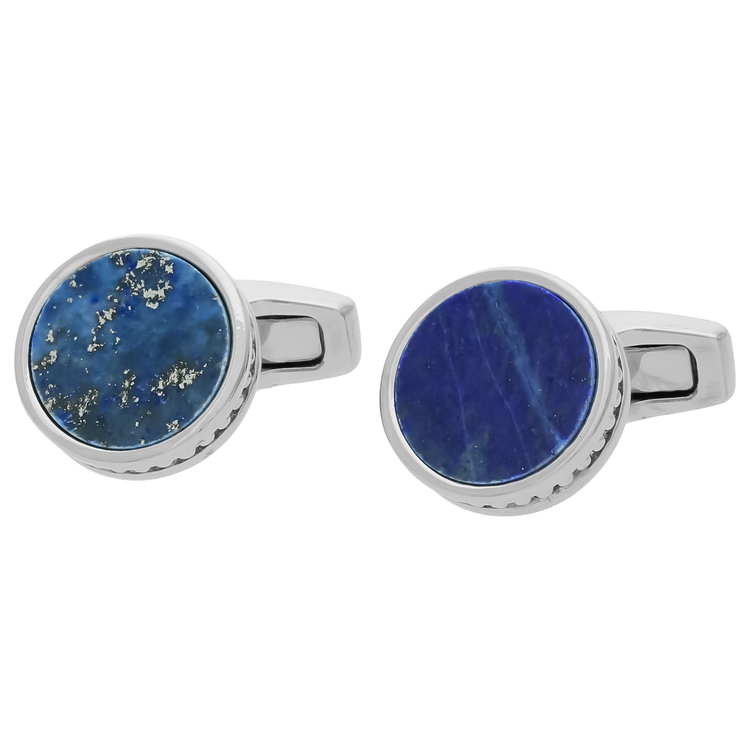 SIMON CARTER(サイモン・カーター) |ラウンドプレートカフス ラピスラズリ