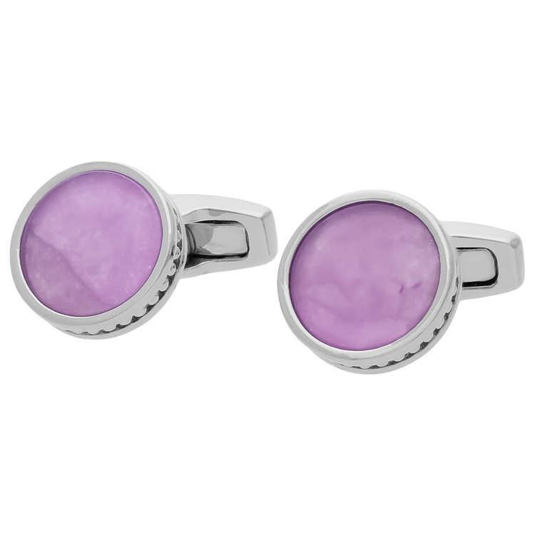 SIMON CARTER(サイモン・カーター) |ラウンドプレートカフス アメジスト