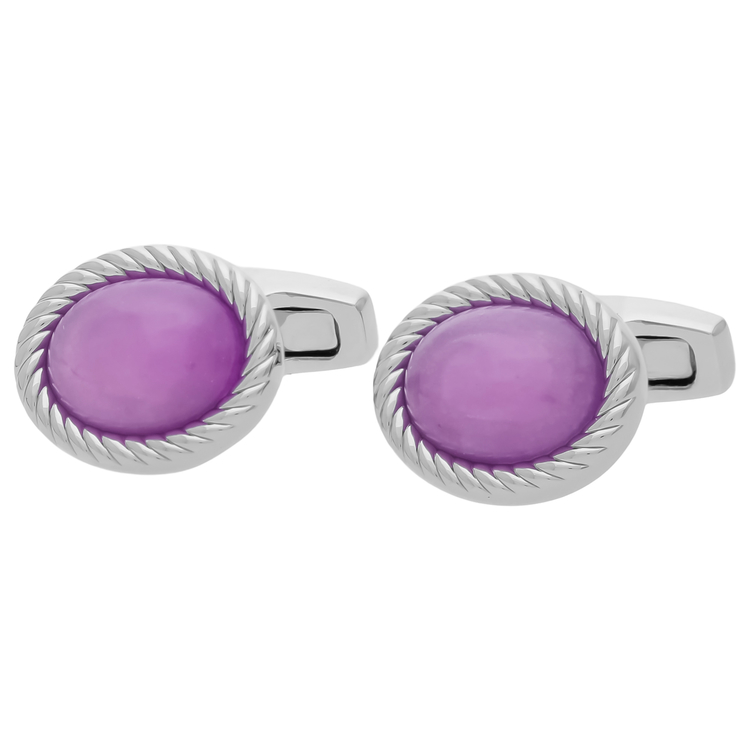 SIMON CARTER(サイモン・カーター) |オーバルプレートカフス アメジスト