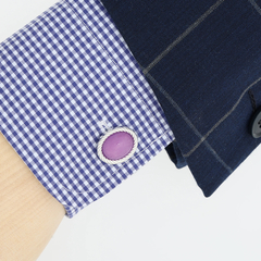 SIMON CARTER(サイモン・カーター) |オーバルプレートカフス アメジスト