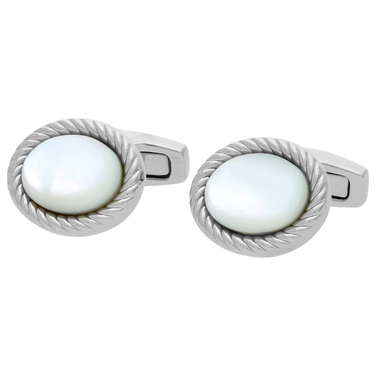 SIMON CARTER(サイモン・カーター) |オーバルプレートカフス シェル