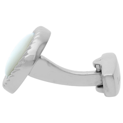 SIMON CARTER(サイモン・カーター) |オーバルプレートカフス シェル