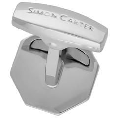 SIMON CARTER(サイモン・カーター) |ヘキサゴンプレートカフス グレーMOP
