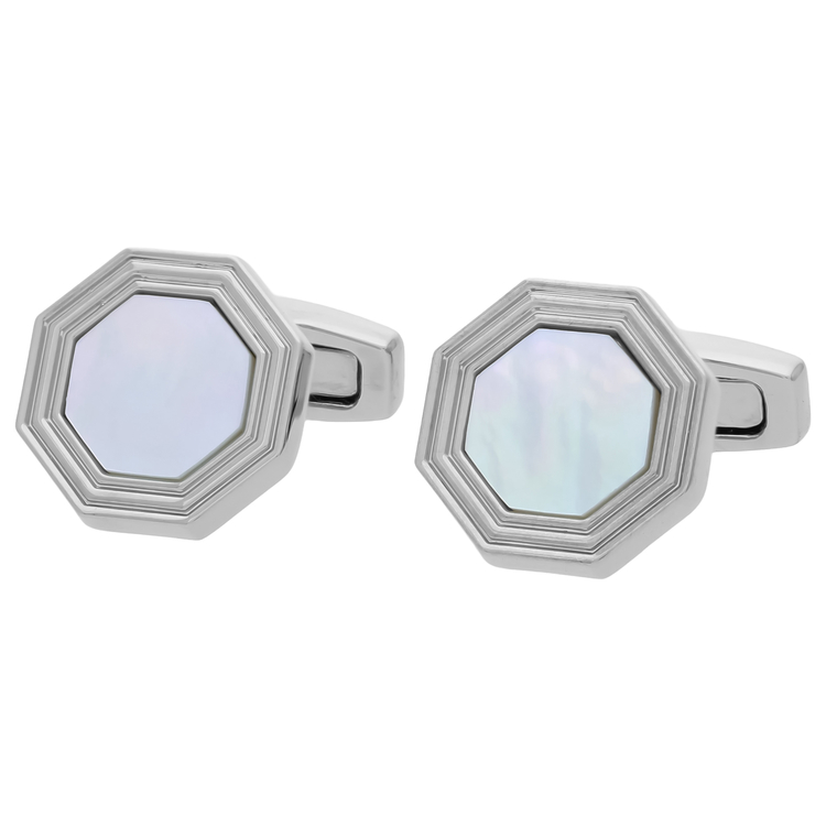 SIMON CARTER(サイモン・カーター) |ヘキサゴンプレートカフス シェル