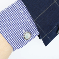 SIMON CARTER(サイモン・カーター) |ヘキサゴンプレートカフス シェル